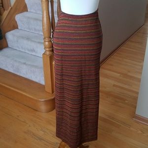 Tribal Long Double Slit Skirt